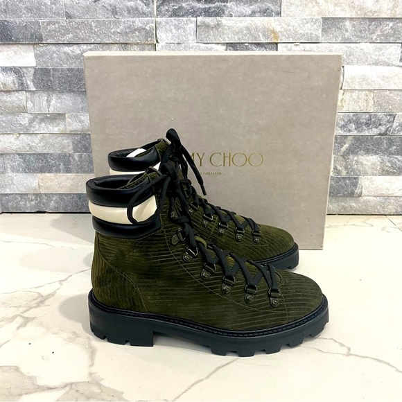 Jimmy Choo Shoes - Jimmy Choo | Combat Boots Eshe Corduroy Size 37